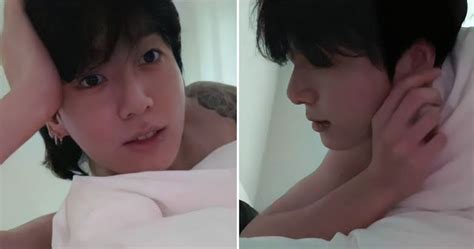 Bts S Jungkook Reveals His New Piercings During His Shirtless Live