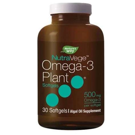 Nutravege Plant Based Omega 3 30 Softgels By Natures Way Bishops Market