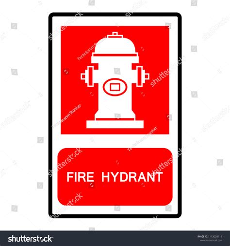 Fire Hydrant Symbol Sign Vector Illustration Vector De Stock Libre De