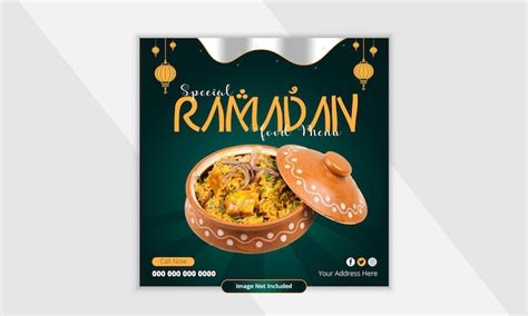 Premium Vector Vector Ramadan Kareem Special Food And Iftar Menu