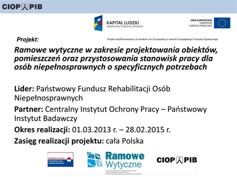 PPT Przystosowanie stanowisk pracy do potrzeb osób niepełnosprawnych