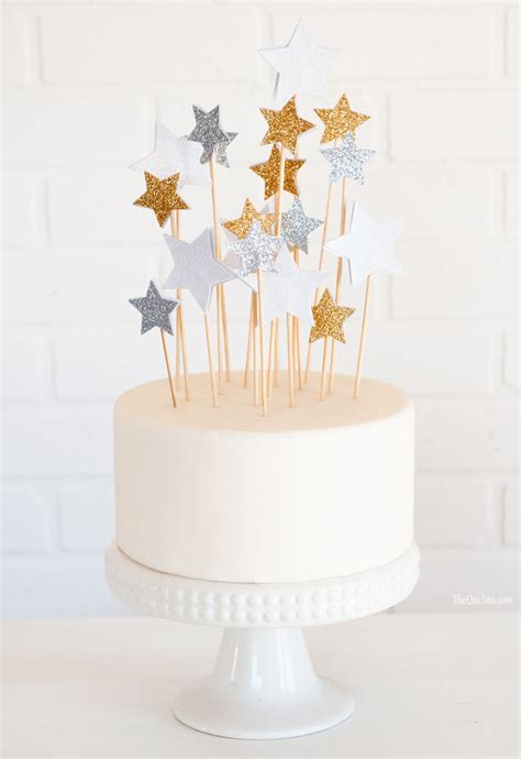 Diy Star Cake Toppers Rachel Hollis Diy Cake Topper Star Cakes Diy Wedding Cake