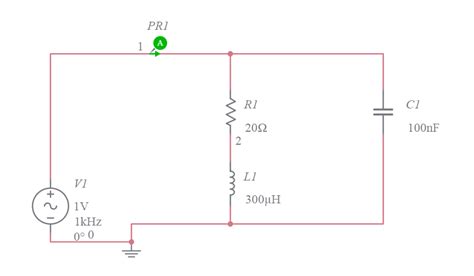 Lcr Parallel Circuit Multisim Live