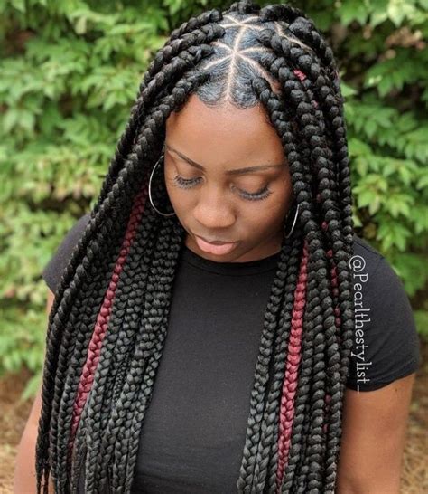 25 Breathtaking Burgundy Box Braids That Really Impress New Natural Hairstyles