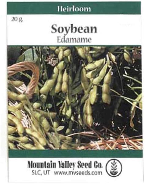 Besweet 2001 Edamame Bean Seeds 20 G Seed Packet Non