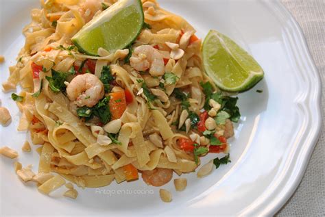 Pad thai de gambas receta FÁCIL Antojo en tu cocina