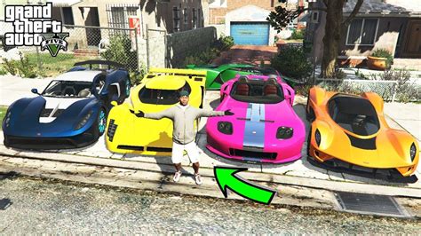 Stealing Luxury Cars With Franklin In Gta Franklin Becomes Rich