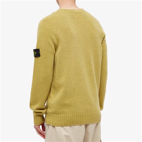 Stone Island Lambswool Crew Knit Bark END US