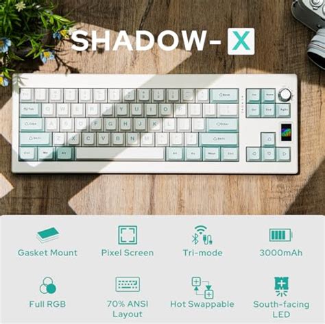 Epomaker Shadow X Gasket Mechanical Keyboard Hot Swap Compatible Ghz Bluetooth Usb C