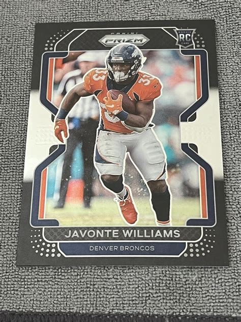 2021 Panini Chronicles Prizm Black Javonte Williams Rookie Denver