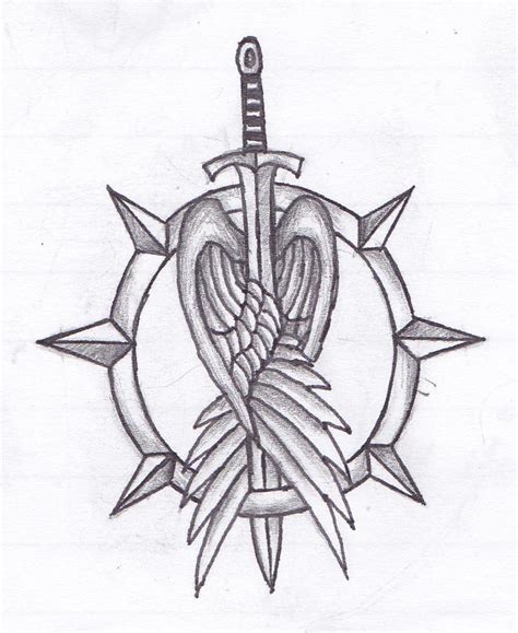 winged sword tattoo design by Ashlo4 on DeviantArt