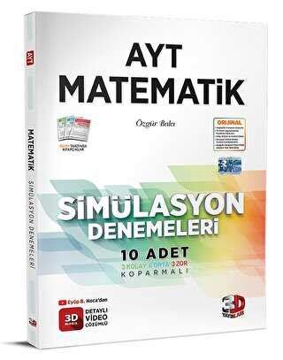 D Yay Nlar Ayt D Sim Lasyon Matematik Denemeleri Bkmkitap