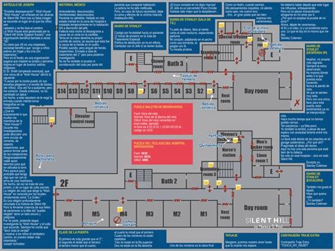 Brookhaven Hospital 2F 3F RF | Historial médico, Silent hill, Mapas