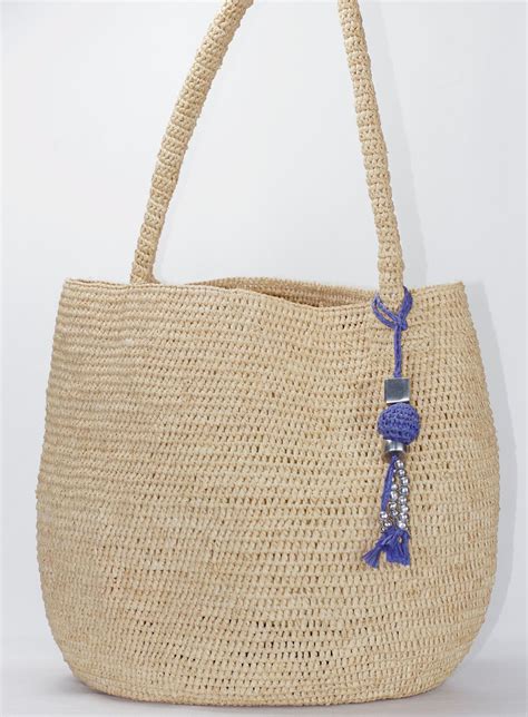 Sac Main En Raphia Naturel De Madagascar Fait Main Handmade In