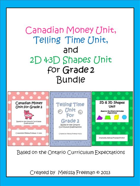 Grade 2 Math Units Bundle Ontario Worksheets Activities Posters Tests 2nd Grade Math