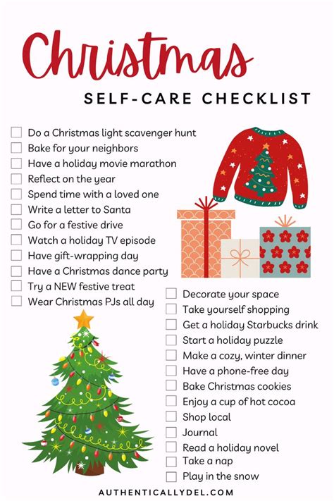 Days Of Christmas Self Care Free Printable Days Of