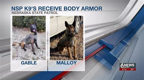 10 Nebraska State Patrol K9s Receive Body Armor Youtube