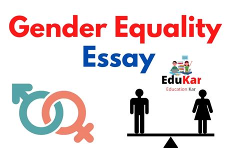 Gender Equality Essay In English For Students Edukar India