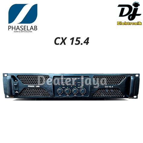 Jual Power Ampli Phaselab Phase Lab Cx 154 Cx154 4 Channel