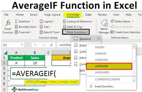 Averageif In Excel Meaning How To Use With Examples