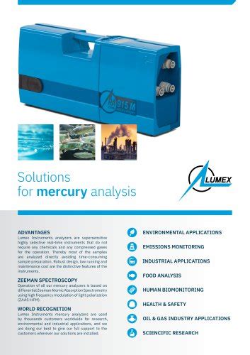 Ra 915 Lab Direct Thermal Decomposition Laboratory Mercury