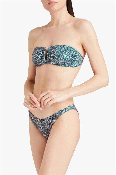 ONIA Ashley Printed Low Rise Bikini Briefs THE OUTNET