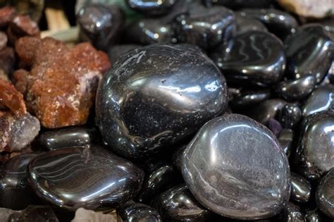 Premium Photo Set Of Natural Mineral Gemstones