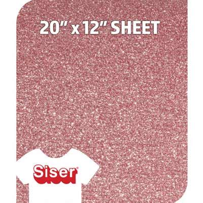 Siser Glitter Heat Transfer Vinyl Rose Gold Htv