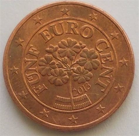 5 Euro Cent 2013 Euro 2010 2019 Austria Coin 30944