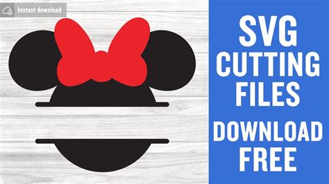 Minnie Monogram Svg Free Cut File For Cricut YouTube