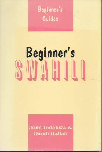 Beginners Swahili Indakwa John Books Amazon Ca