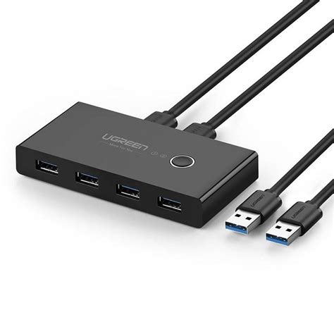 Ugreen switch box HUB przełącznik 4x USB 3 2 Gen 1 rozdzielacz USB na