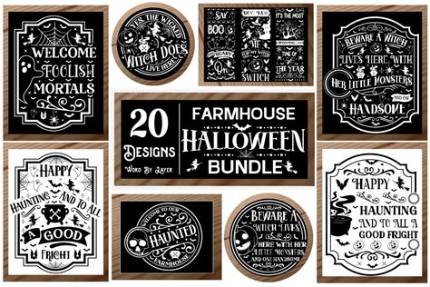 Farmhouse Halloween Svg Bundle Graphic By Graphicpicker Creative Fabrica