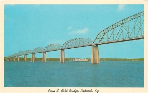 Irvin S Cobb Bridge Paducah Kentucky KY spans Ohio River Postcard | United States - Ohio - Other ...