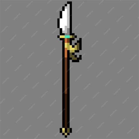 Premium Vector | Pixel art rpg weapon for game asset