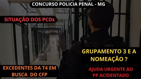 CONCURSO PP MGSITUAÇÃO DOS PCDsGRUPAMENTO 3 NOMEAÇÃO EXCEDENTES DA