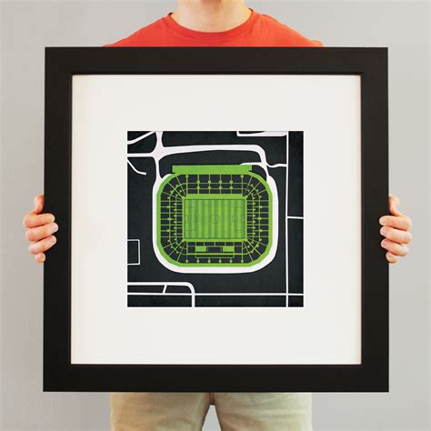 Borussia-Park Map Art by City Prints - The Map Shop