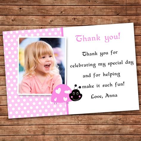 Birthday Thank You Card Wording Printable Birthday Cards