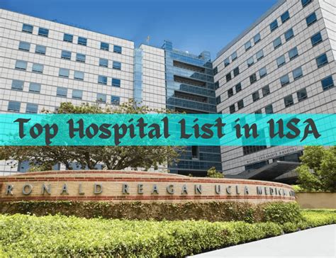 List Of Top 100 Hospitals In The United States Usa