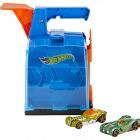 hot wheels dinosaur garage bundle pack with extra cars and launcher case