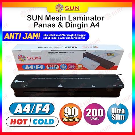 Jual Mesin Laminating SUN A4 F4 240 Mm Laminating Panas