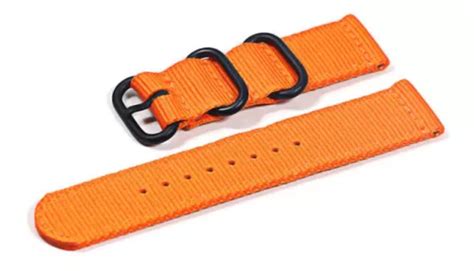 Pulseira Nato Militar Compat Vel Samsung Galaxy Active Cor Laranja