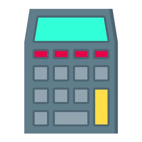 Premium Vector Calculator Flat Illustration