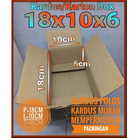 Jual Kardus Polos UK 18x10x6 Kardus Kecil Kardus Packing Shopee Indonesia