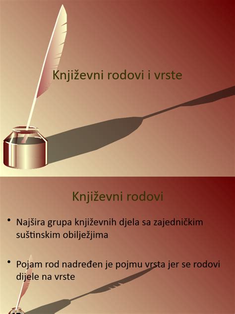 Knjizevni Rodovi I Vrste Pdf