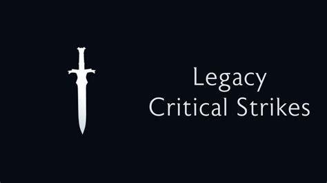 Legacy Critical Strikes At Middle Earth Shadow Of War Nexus Mods And