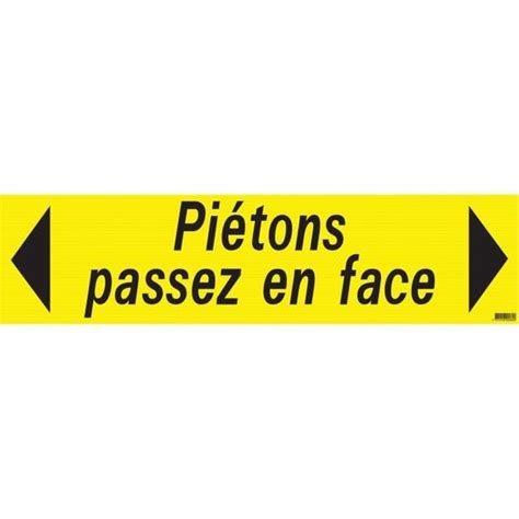 Panneau Pietons Passez En Face X Mm Pp Alveol Taliaplast