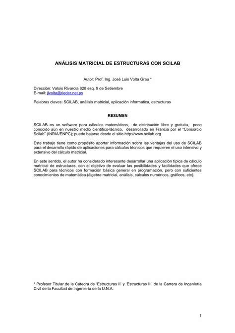 PDF ANÁLISIS MATRICIAL DE ESTRUCTURAS CON PDF filematricial de