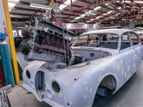 Test Fit — Engine And Gearbox My Jaguar Mk2 Restoration