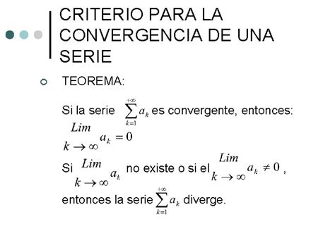 Unidad No 5 Series Y Criterios De Convergencia